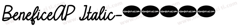 BeneficeAP Italic字体转换